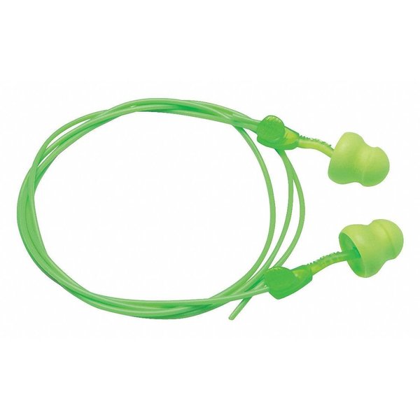 Glide Disposable Corded Ear Plugs, Foam No Roll Twist-In, NRR 30 dB, Optional Cord, 100 Pairs