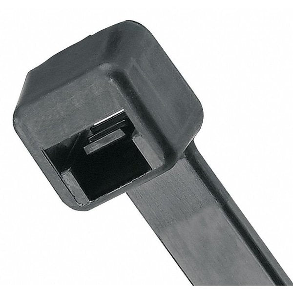 Intermediate Cable Tie, 14-1/2 in L, 0.14 in W, Nylon 6/6, Black, Indoor, Outdoor Use, 100 Pack