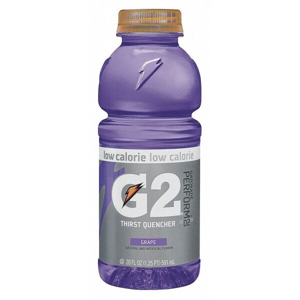 G2, Low Calorie Sports Drink, 20 oz ready to drink, Grape, 24 Pack