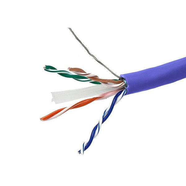 Data Cable, 1000 ft. L, Blue Jacket