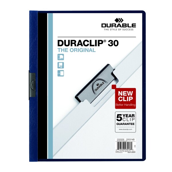 Report Cover, 30 Sh, Ltr, Nv Blue, PK25