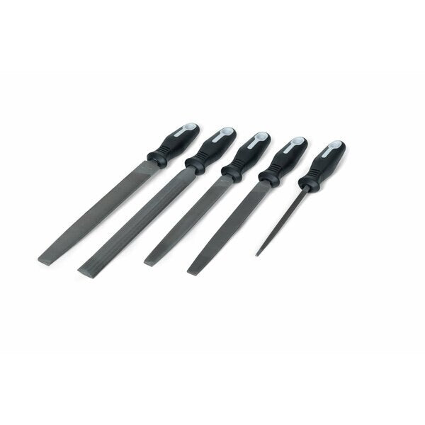 Machinists File Set, Ergonomic, 5 piece