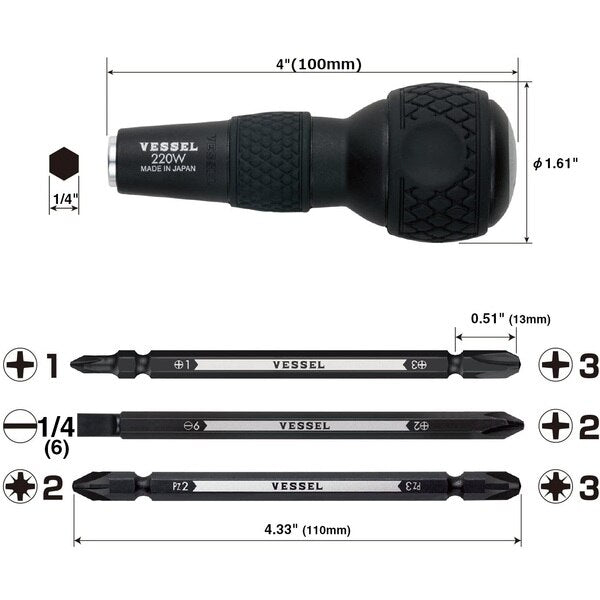 BALL GRIP 1/4