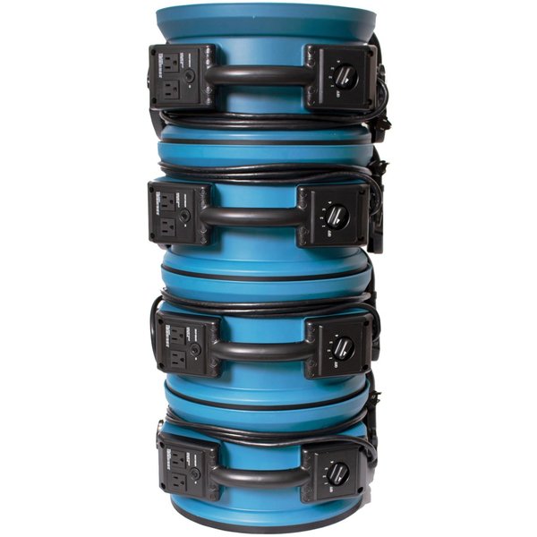 Axial Air Mover, Power Outlets, 1300 CFM, 115, 15.4 W.