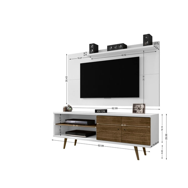 TV Stand, Mid Century, Whitee, 62.99
