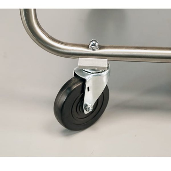 Tubular Frame Stainless Steel 2-Shelf Cart; 500 lb Capacity, 18