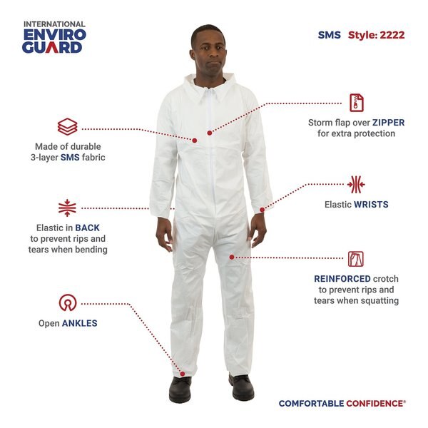 5XL, White, Zipper
