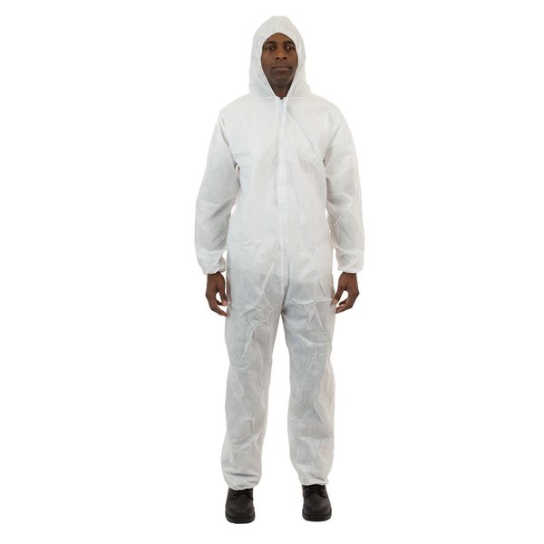 4XL, White, Zipper