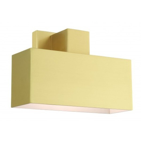 Satin Brass Outdoor ADA Wall Sconce, 1 Li
