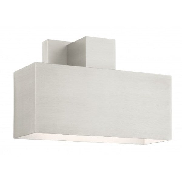 Brushed Nickel Outdoor ADA Wall Sconce, 1