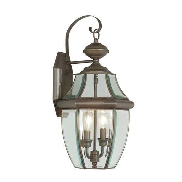 Monterey 2 Light Bronze Outdoor Wall Lantern