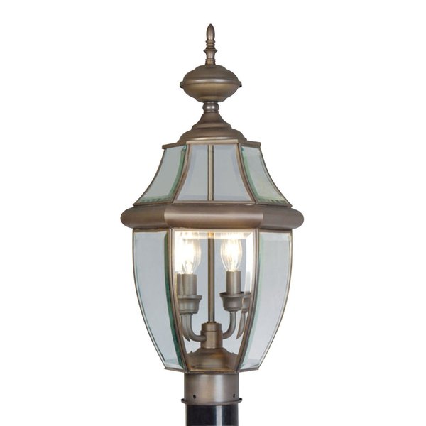 Monterey 2 Light Bronze Outdoor Post Top