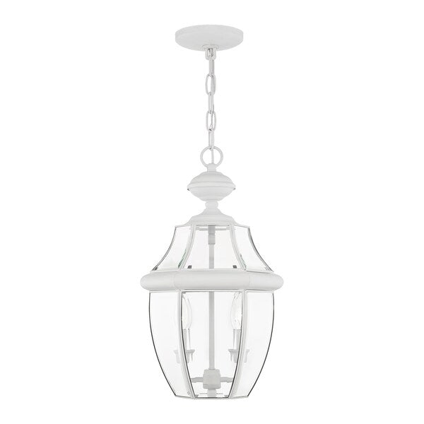 Monterey 2 Light White Outdoor Pendant L