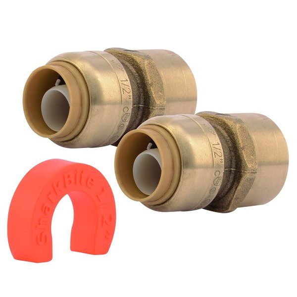 Water Heater Fitting Kit, 1/2 In x 3/4 In