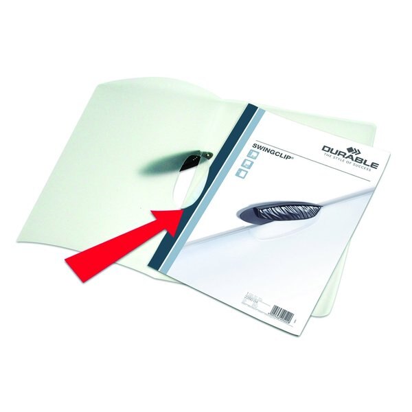 Report Cover, 30 Sh, Ltr, Blk Clp, PK25