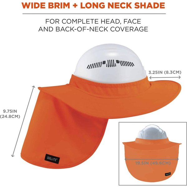 Hard Hat Brim with Shade, Provides Shade