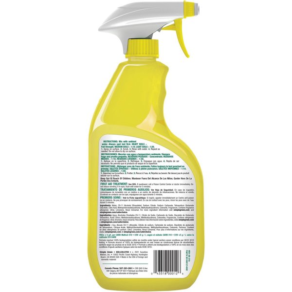 Liquid 24 oz. Industrial Cleaner and Degreaser, Trigger Spray Bottle
