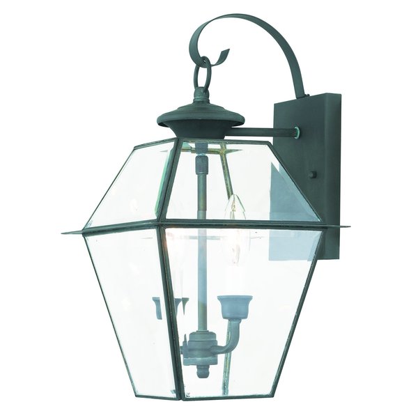 Westover 2 Light Charcoal Outdoor Wall Lantern