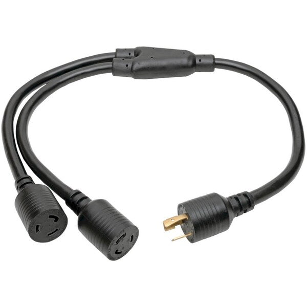 Power Cord, HD, 2x L6-20P/R, 20A, 10AWG, 1ft