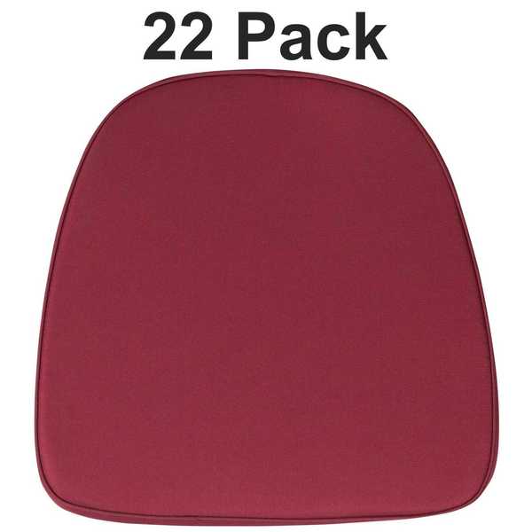 Soft Burgundy Fabric Chiavari Chair Cushion