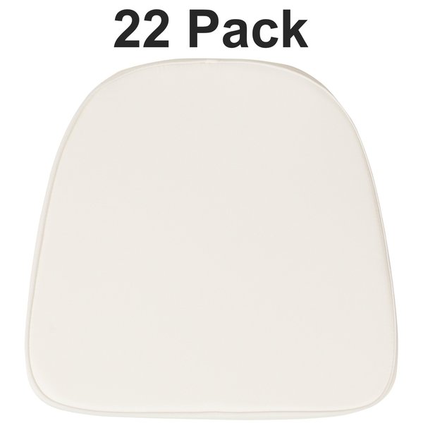 Soft Ivory Fabric Chiavari Chair Cushion, PK22