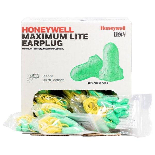 MAX-1 Disposable Foam Uncorded Earplugs, Bell Shape, 33 dB NRR, Coral, 200 Pairs/Box