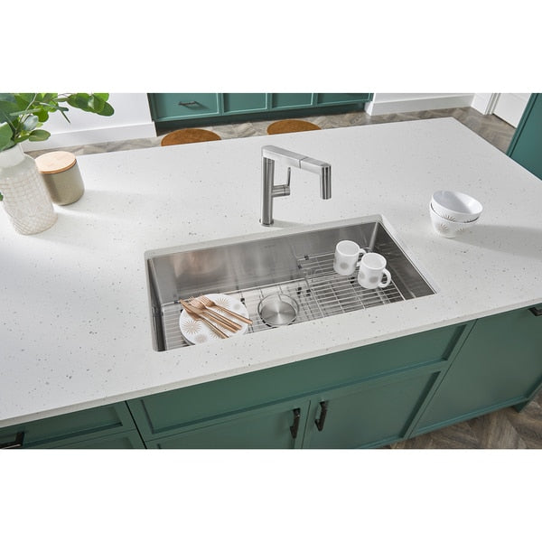 Stainless Steel Multi-Level Sink Grid (Quatrus Super Single Bowls)