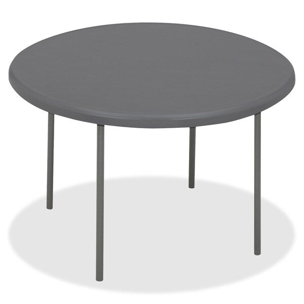 Round IndestrucTableÃÂ® Classic Folding Table, Charcoal - 60