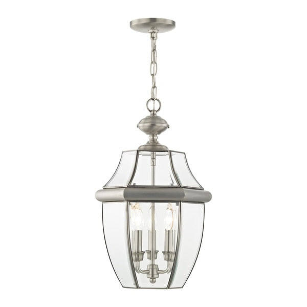 Monterey 3 Light Brushed Nickel Outdoor