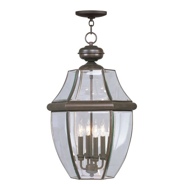 Monterey 4 Light Bronze Outdoor Pendant