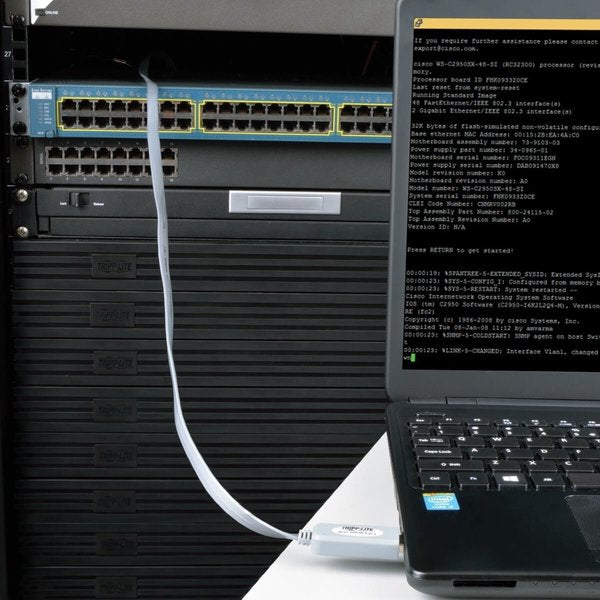 USB Cal, RJ45 Cisco serial Rollover, 6ft