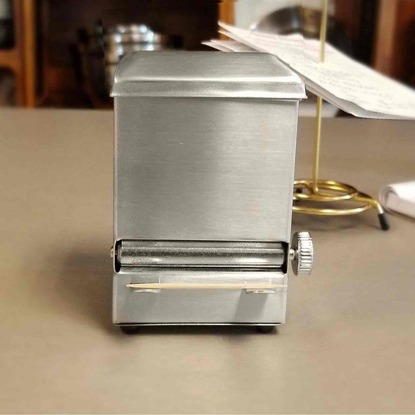 Dispenser, Toothpick, S/S, Top Loading