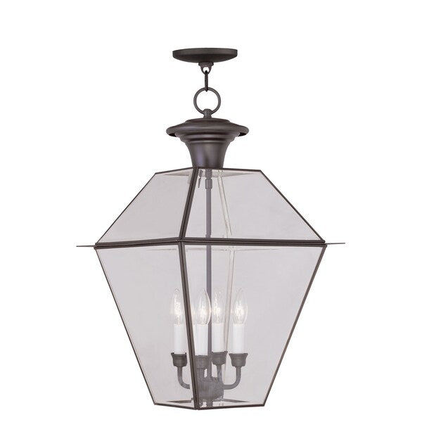 Westover 4 Light Bronze Outdoor Pendant Lantern