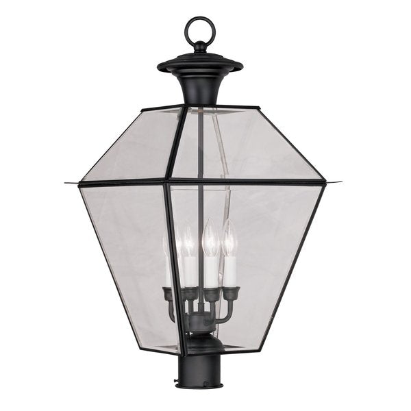 Westover 4 Light Black Outdoor Post Top