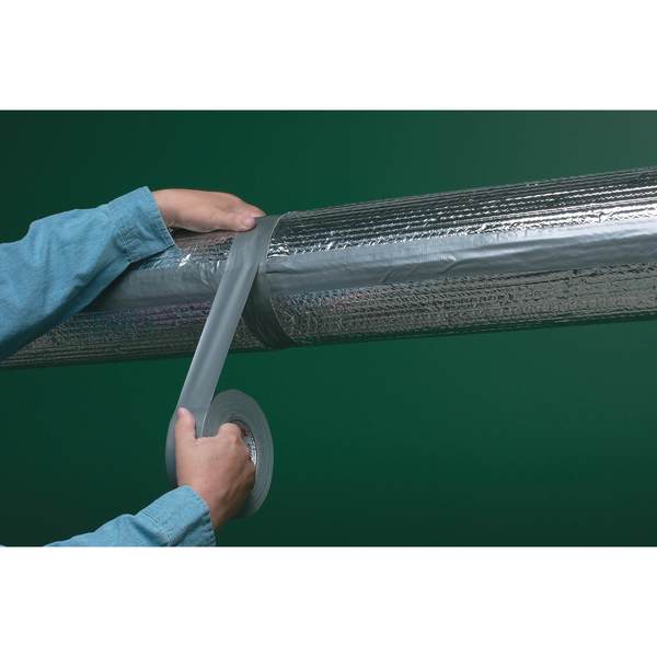 Duct Tape, 2 In x 60 yd, 10.5 mil, Silver