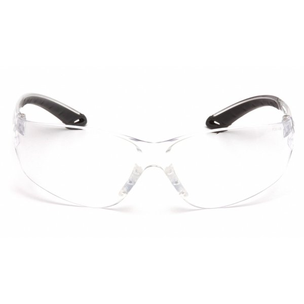 Itek Safety Glasses, Anti-Fog, Anti-Scratch, Anti-Static, Frameless, Wraparound, Clear Lens