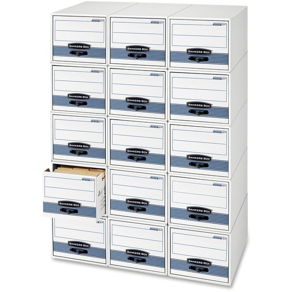 Banker Box, Drawer, Ltr, Wht/Blu, PK6