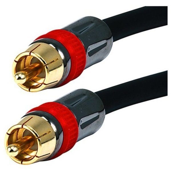 A/V Cable, RCA Coaxial M/M, CL2 rated, 15ft