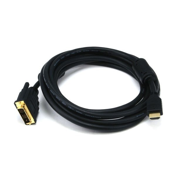 HDMI-DVI Cables, Black, 10 ft., 28AWG
