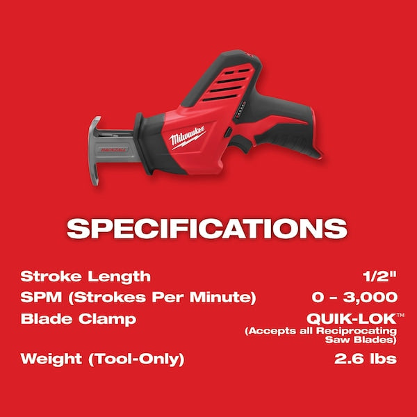 M12 HACKZALL Recip Saw