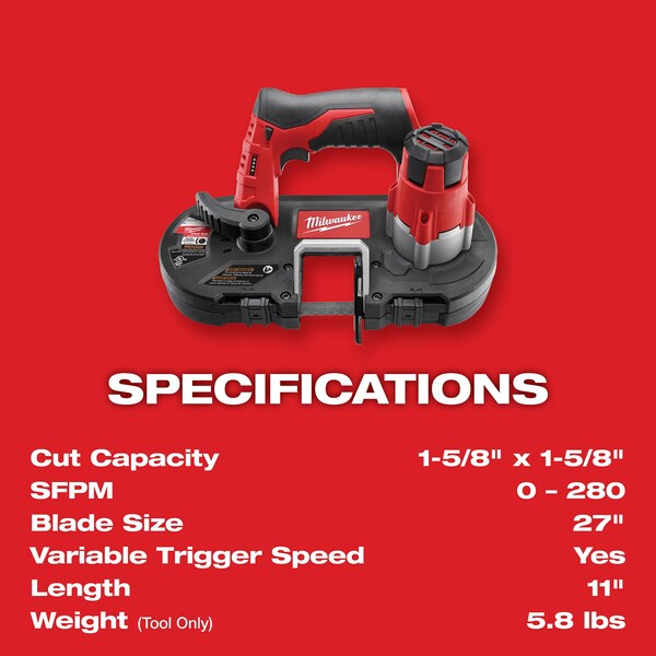 M12 Sub-Compact Band Saw (Tool Only)
