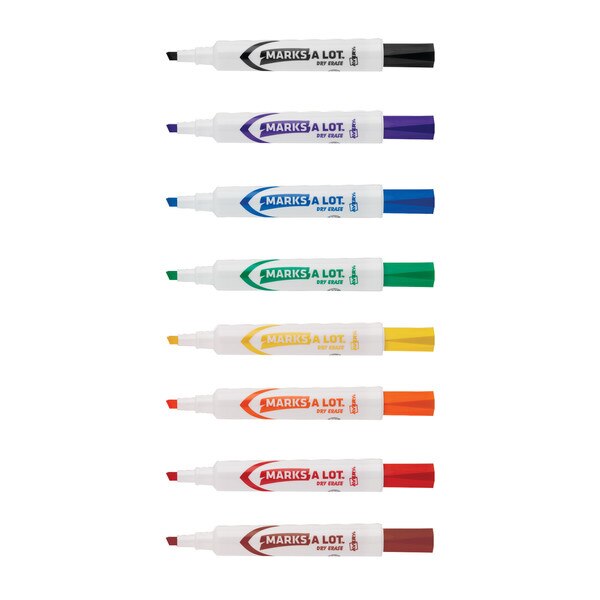 Desk Style Dry Erase Markers, Assort, PK8