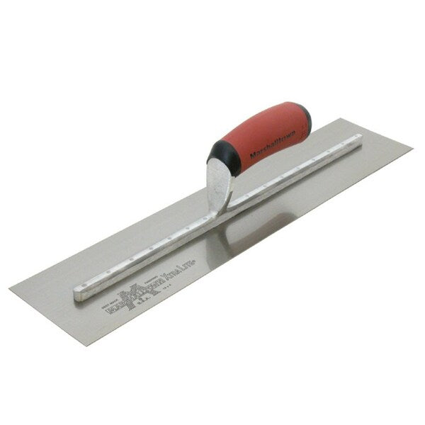 Concrete Finish Trowel, 18 In, Soft Grip