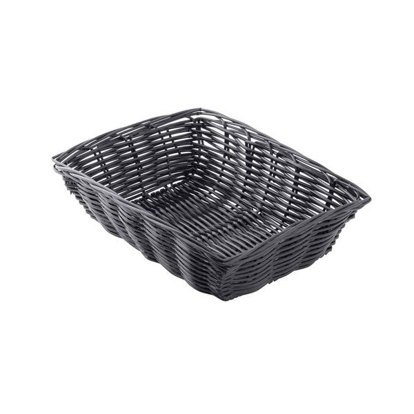 Handwoven, Rectangular Basket, Black, PK12