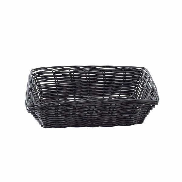 Handwoven, Rectangular Basket, Black, PK12