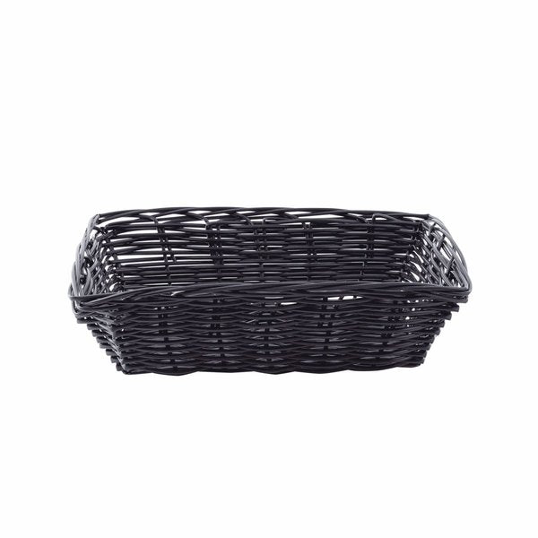 Handwoven, Rectangular Basket, Black, PK12