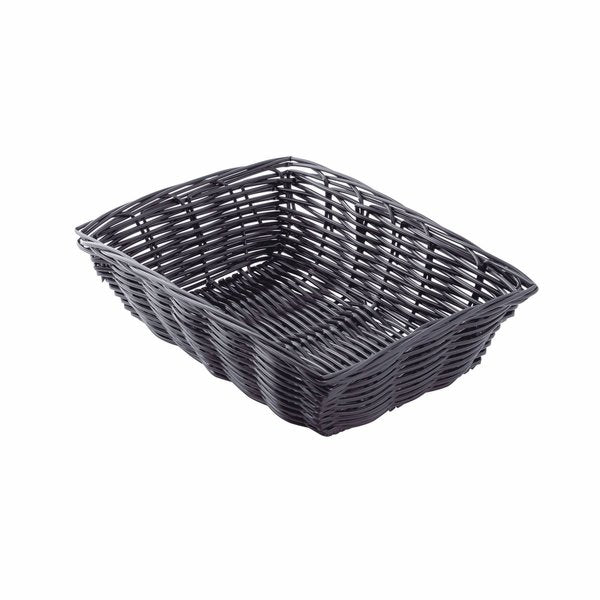 Handwoven, Rectangular Basket, Black, PK12