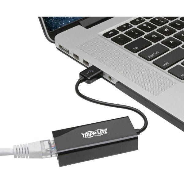 USB 2.0 Adapter, Gigabit Ethernet, Black