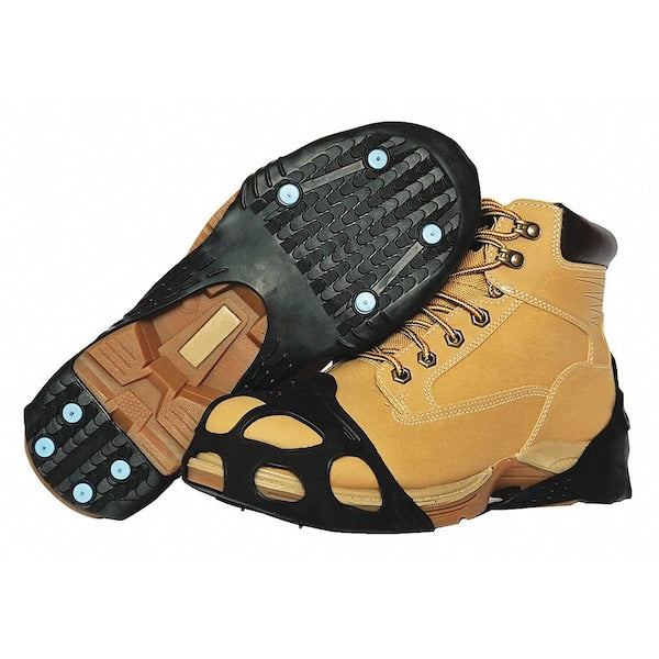 All-Purpose Traction Aid, Ice Traction Device, Rubber, Tungsten Carbide Spikes, Unisex, Size XL