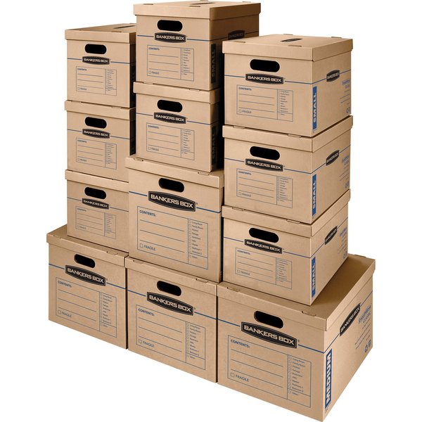 Moving Box, 14x15x18 in; 15x12x10 in, PK12